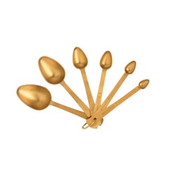 AH1305 6.5" Gold Measuring Spoon Se