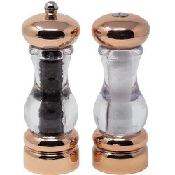 3521-03 7" Copper Plated Salt & Pep