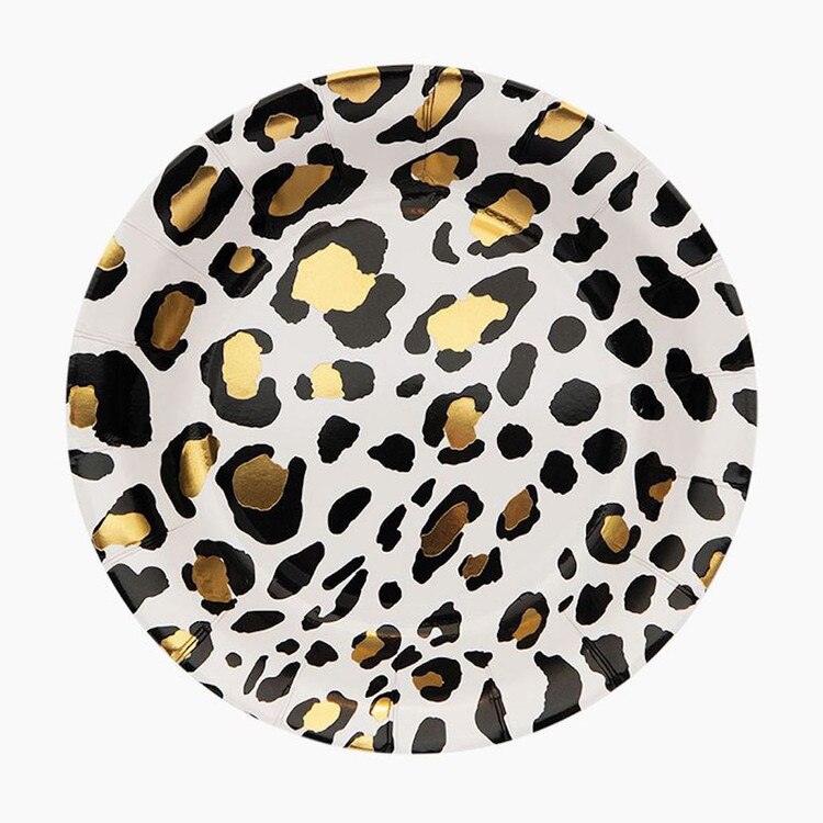 354592 7" Leopard Paper Plate