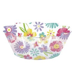 369462 8" Spring Flowers Bowl