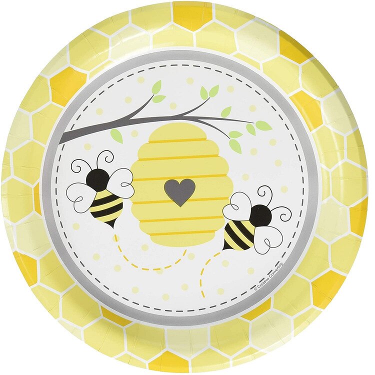 339886 9" Bumblebee Baby Paper Plat
