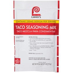 LIP-284520 9 Oz Lawrys Taco Seasoni
