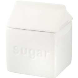 900688 9 Oz White Sugar Container