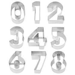 1955 9-Piece Number Cookie Cutter S