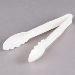 9TGS148 9" White Scallop Tong