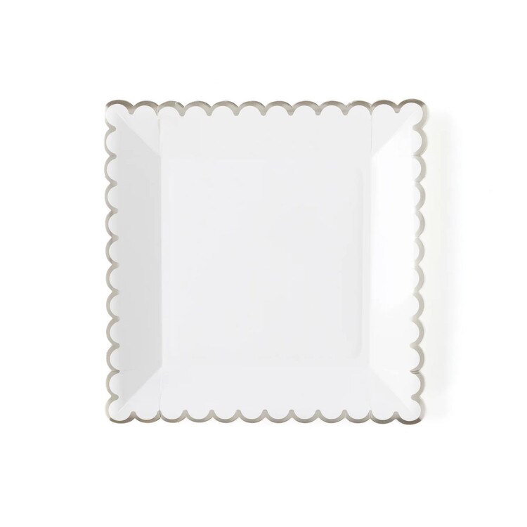 WHC840 9" Winter White Silver Scall