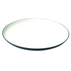 17-041 Aluminum & White Enamel Roun