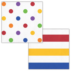337067 Assorted Color Dots & Stripe