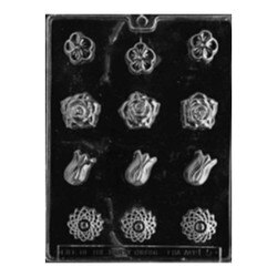 F005 Assorted Flowers Candy Mold