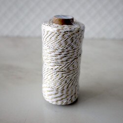412-30 Baker's Twine - Gold Metalli