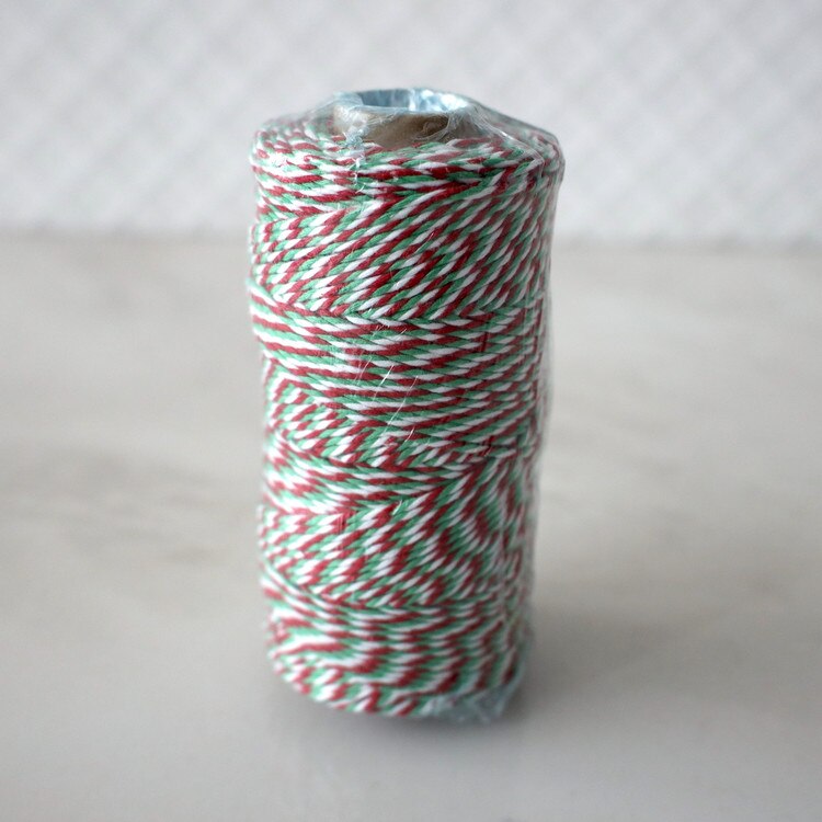 412-45 Baker's Twine - Green, White