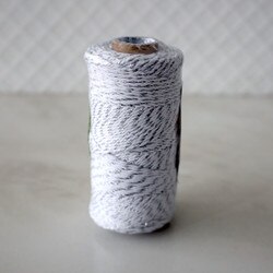 412-31 Baker's Twine - Silver Metal