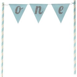 324531 Banner Blue Cake Topper