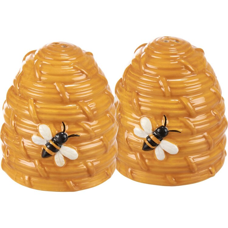115760 Bee Skep Salt and Pepper Sha