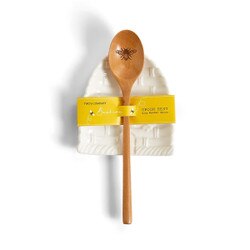 53484 Bee Spoon Rest W/Wood Spoon