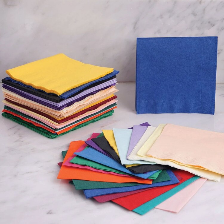Solid Beverage Napkins colors