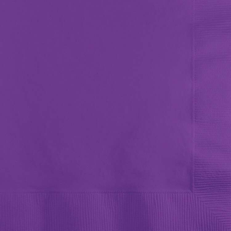 Solid Beverage Napkins amethyst