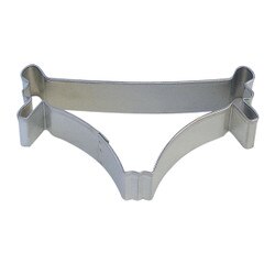 0877 Bikini Bottom Cookie Cutter 4"