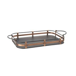 CB182907-L Black & Copper Rectangle