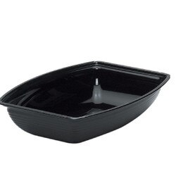 RSB1014CW110 Black Rectangular Ribb