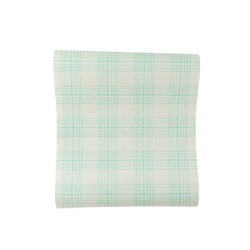 PGB849 Blue Plaid Paper Table Runne