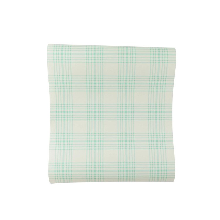 PGB849 Blue Plaid Paper Table Runne
