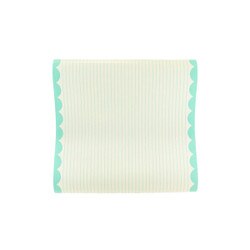 CBC821 Blue Scalloped Table Runner