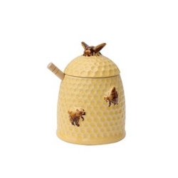 DA5101 Stoneware 6" Bees Honey Jar