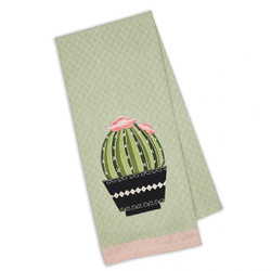 791640 Cactus Embellished Dishtowel