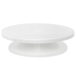 Cake Turn Table Plastic White 11