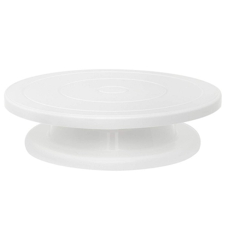 608 Cake Turn Table Plastic White 1