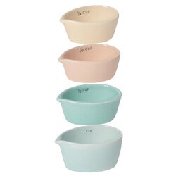 Ceramic Pastel Measuring Cup Set