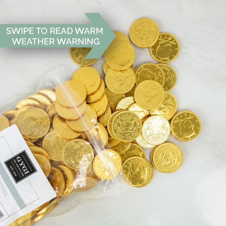 16642 Chocolate Gold Coins - 2.5 lb