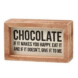 116538 Chocolate Inset Box Sign