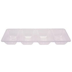 059018 Clear Plastic 4-Compartment