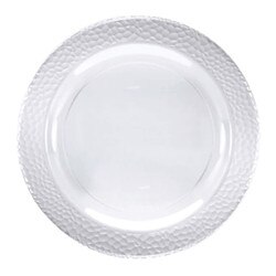 347879 Clear Plastic Pebbled Dinner