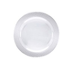 347881 Clear Plastic Pebbled Dinner