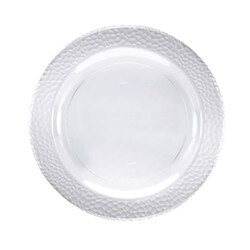 347880 Clear Plastic Pebbled Dinner
