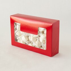1288RD Cookie Box Large Red With Wi
