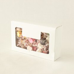 1288 Cookie Box Medium White w/Wind