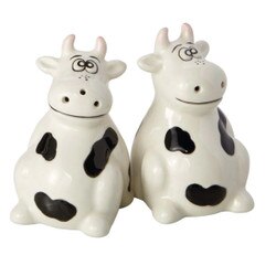 29684 Cows Ceramic Salt & Pepper Sh