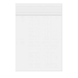 ZC57 Crystal Clear 5" x 7" Zip Bags