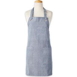 753055 Navy Chambray Pantry Apron