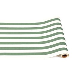 KP477 Dark Green Stripe Table Runne