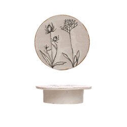 DF8080 Debossed Pedestal w/ Flowers