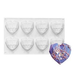 SBM2649 Diamond Heart Silicone Baki