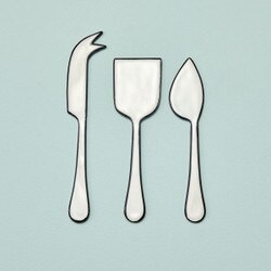 91-48 Enameled Cheese Tools Set