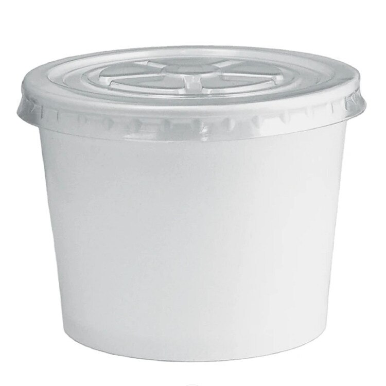 38916M 16 Oz. Ice Cream Cup Flat Li