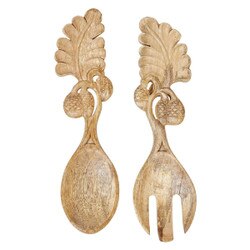 CF3339 Fall Mango Wood Salad Server