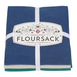 911611 Flour Sack Towels - Navy/Lun